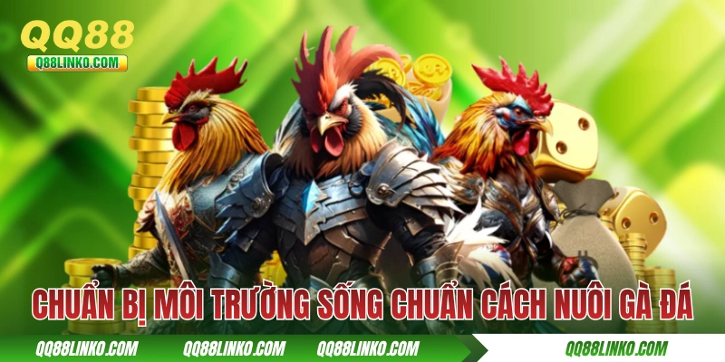 Chuẩn bị môi trường sống chuẩn cách nuôi gà đá